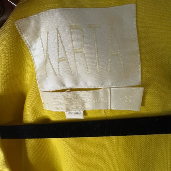 EUC KARTA Yellow Dress Size Small - Picture 4 of 8